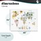 Stupell Industries Map Of World Pastel Animals Canvas, design by Carla Daly
